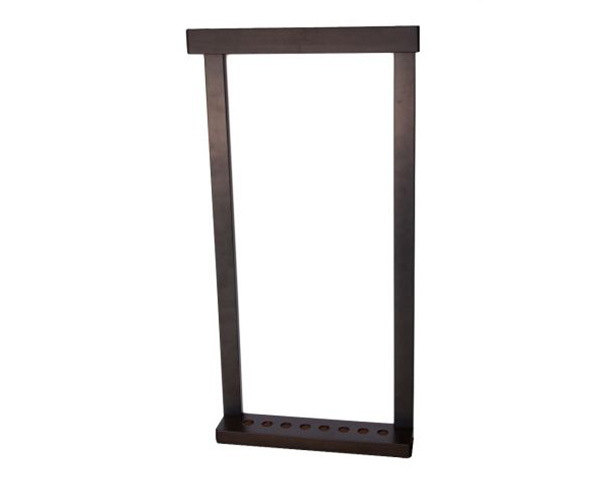 Wall Rack Steel/Wood Grey Billiard Rack