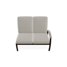 Belle Isle Cushion Left Arm Two-Seat Section - Pool City