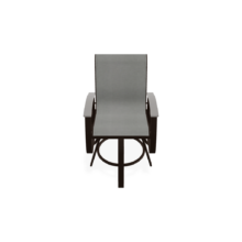 Belle Isle Sling Balcony Height Swivel Arm Chair - Pool City