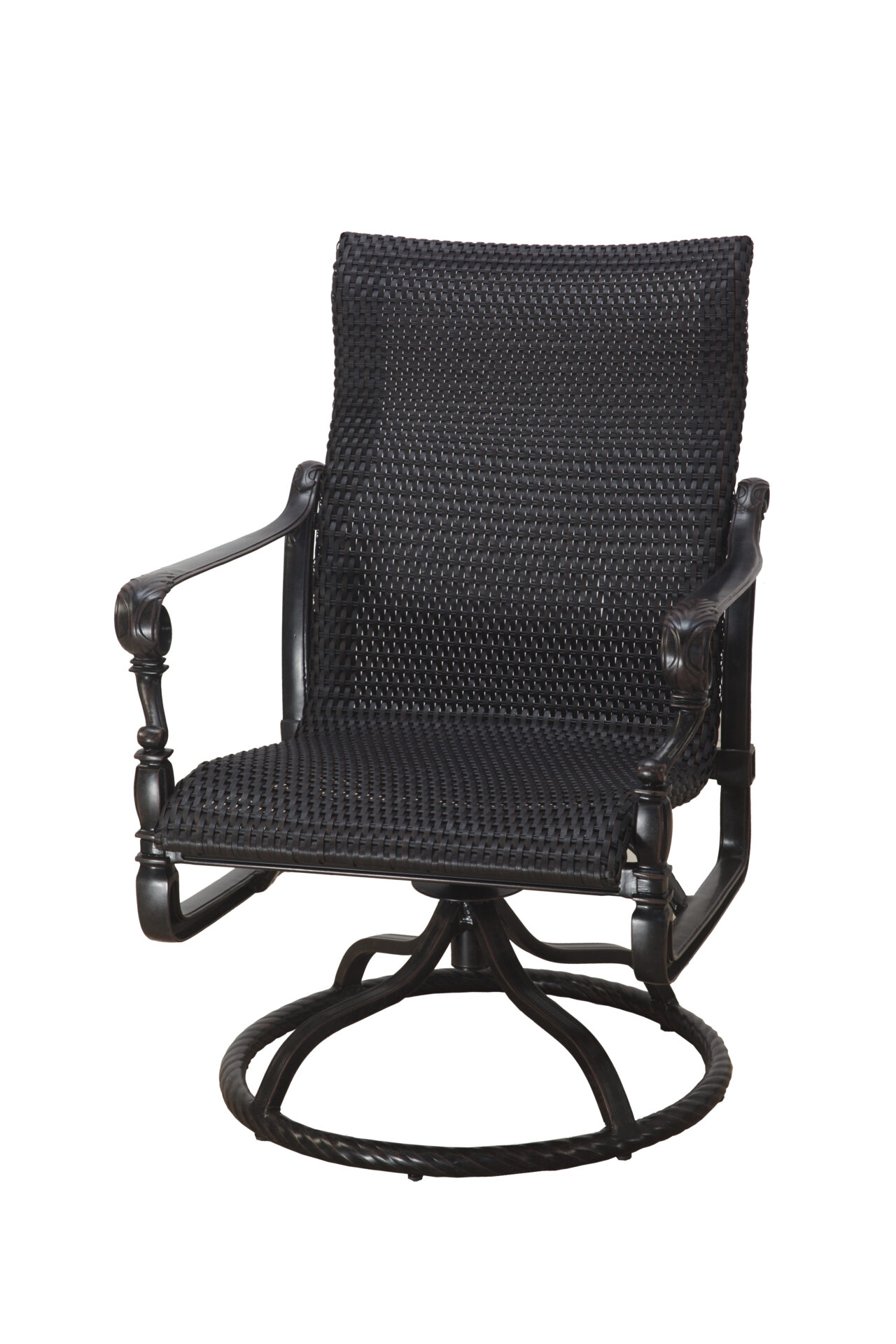 Grand Terrace Woven Standard Back Swivel Rocker