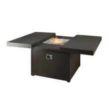 42" Expanding Fire Pit in Charcoal Top/Black Base - Pool City